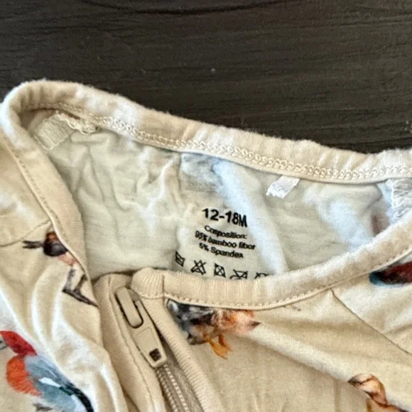 Duck Print Kids Pajama Footies - Picture 2 of 4